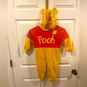 Vintage 90’s Disney Winnie Pooh Romper Coverall Halloween Costume Toddler 2T 3T